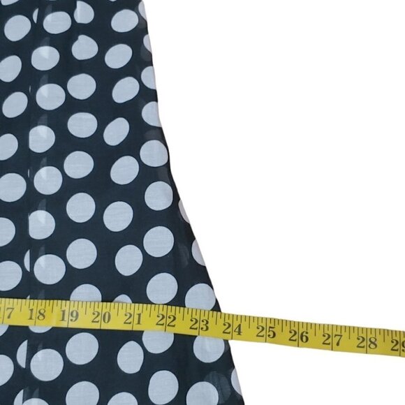 ROBERT RODRIGUEZ Silk lace polka dot empire waist flowy midi dress - Picture 10 of 16